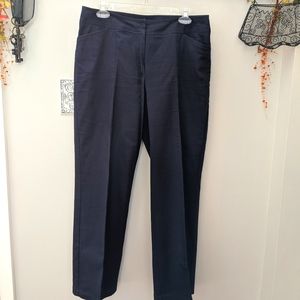Navy blue cotton slacks